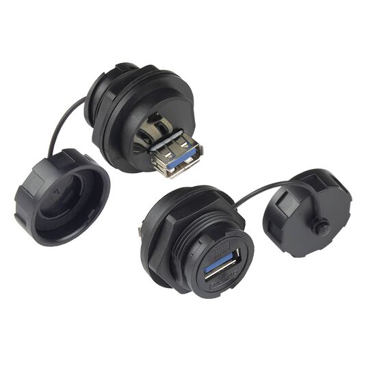Good Connections IC04-U304 - USB A - Black - Female - Straight -