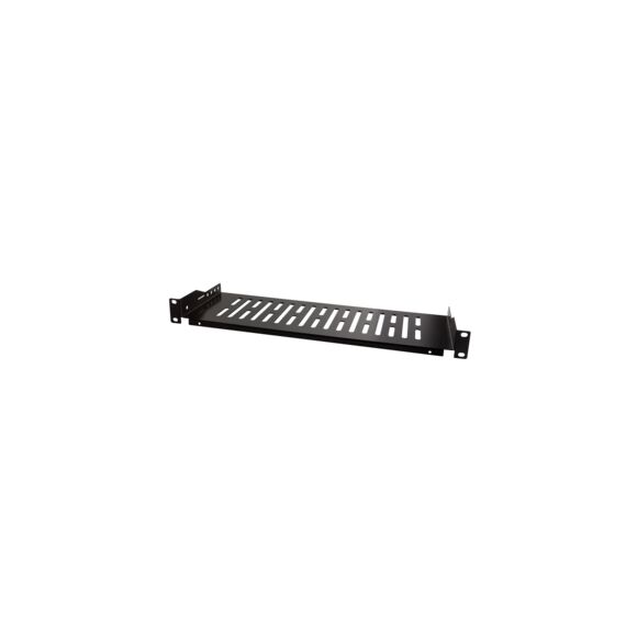 LogiLink - Rack shelf - black, RAL 9005 - 1U - 19" | SF1C25B