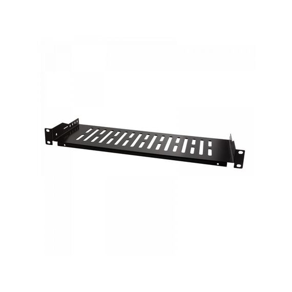 LogiLink - Rack shelf - black, RAL 9005 - 1U - 19" | SF1C25B