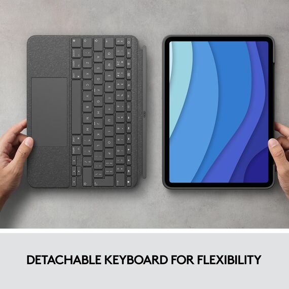 Logitech Combo Touch - Keyboard and folio case - wit | 920-010143