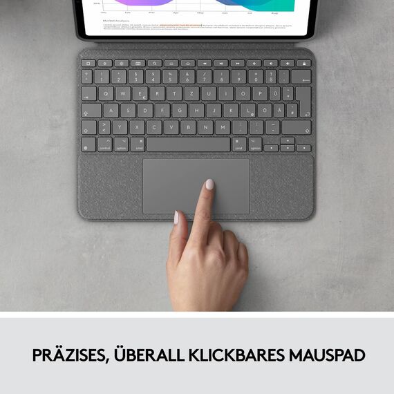 Logitech Combo Touch - Keyboard and folio case - wit | 920-010143