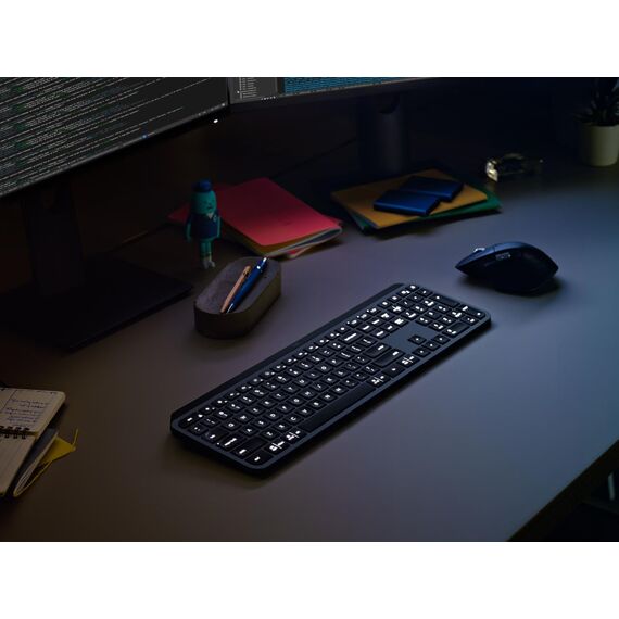 Logitech MX Keys - Keyboard - backlit - Bluetooth -  | 920-010248