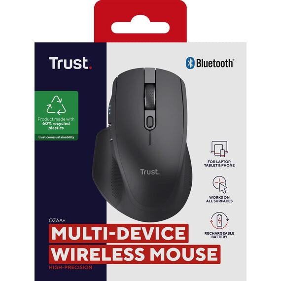 Trust Ozaa+ - Mouse - multi-device - right-handed - optic | 24820