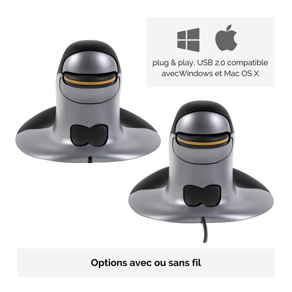 Fellowes Penguin Large - Vertical mouse - right and lef | 9894501