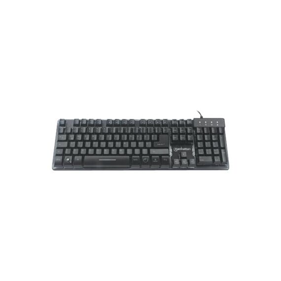 Manhattan Gaming USB Keyboard, Metal Base Edition, 12 Fu | 178457