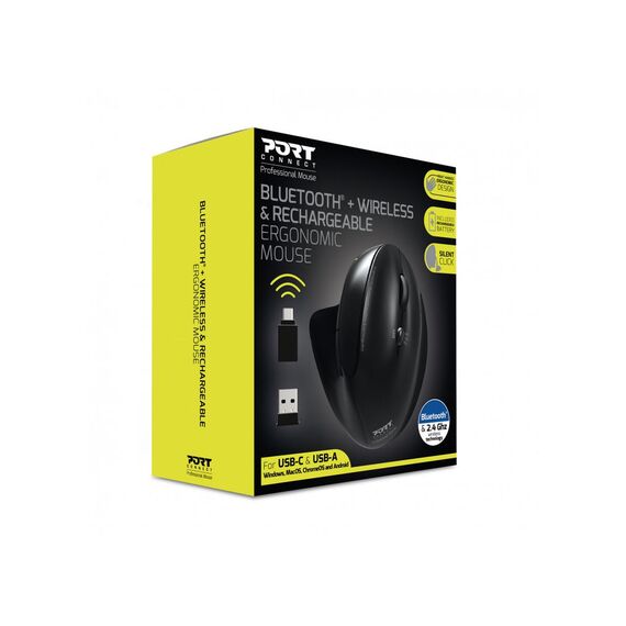 PORT Connect Professional - Vertical mouse - ergonomi | 900706-BT