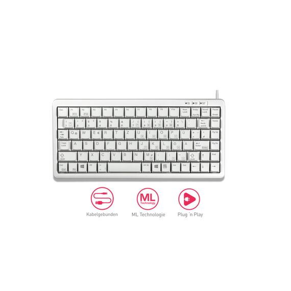 CHERRY Compact-Keyboard G84-4100 - Keyboard - U | G84-4100LCMDE-0