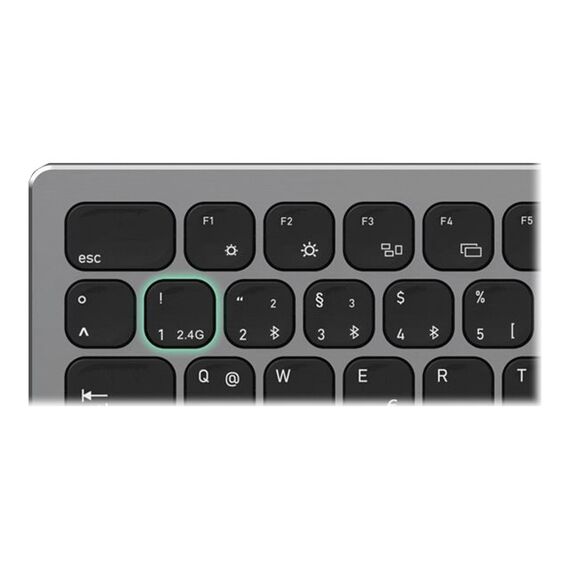 KeySonic KSK-8023BTRF - Keyboard - full size - wireless - 2.4 GHz