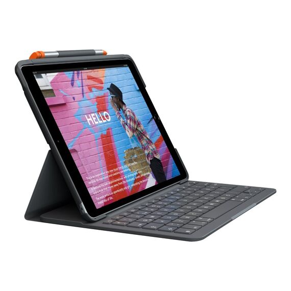 Logitech Slim Folio - Keyboard and folio case - Blue | 920-009478