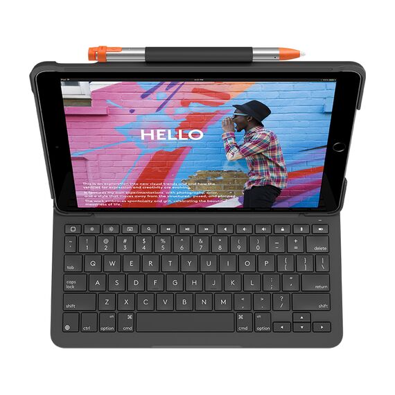 Logitech Slim Folio - Keyboard and folio case - Blue | 920-009478