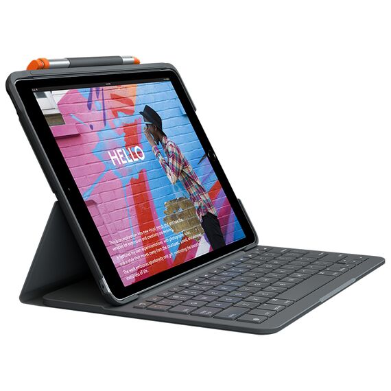 Logitech Slim Folio - Keyboard and folio case - Blue | 920-009478