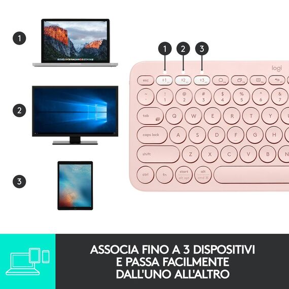 Logitech K380 Multi-Device Bluetooth Keyboard - Keyb | 920-009865
