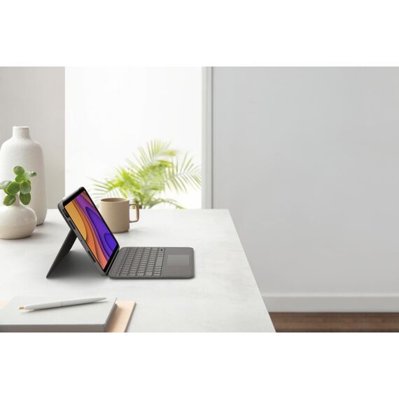 Logitech Folio Touch - Keyboard and folio case - wit | 920-009958