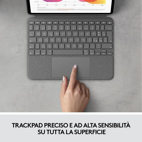 Logitech Combo Touch - Keyboard and folio case - wit | 920-010301