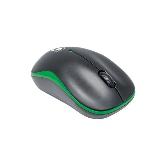 Manhattan Success Wireless Mouse, Black/Green, 1000dpi,  | 179393
