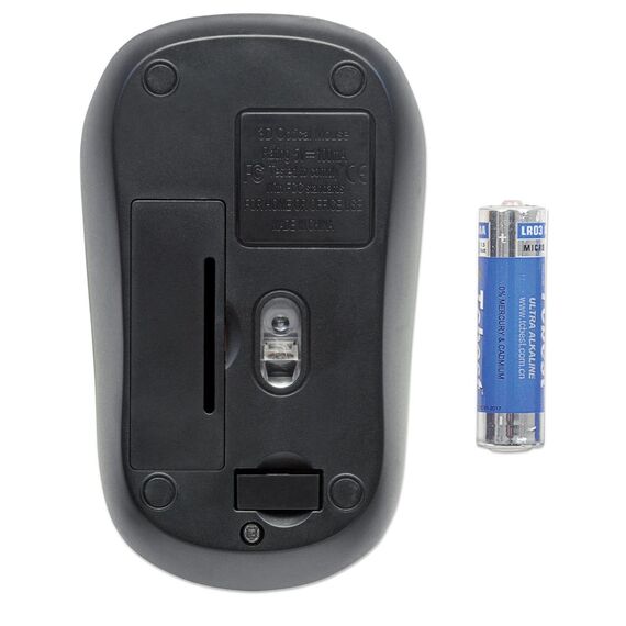 Manhattan Success Wireless Mouse, Black/Green, 1000dpi,  | 179393