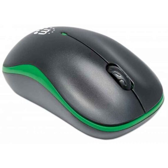 Manhattan Success Wireless Mouse, Black/Green, 1000dpi,  | 179393