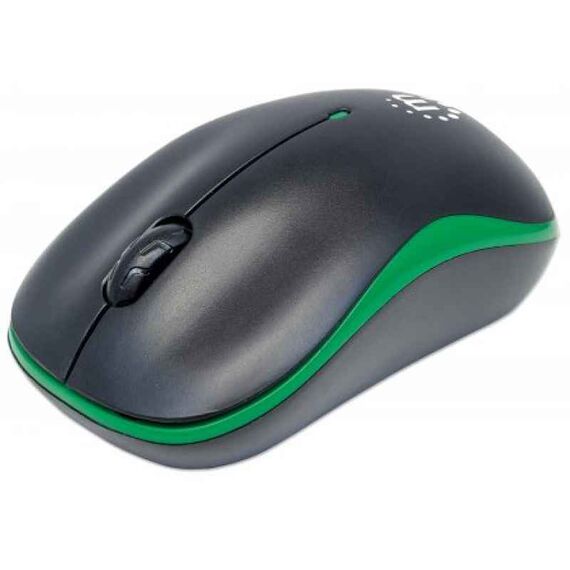 Manhattan Success Wireless Mouse, Black/Green, 1000dpi,  | 179393