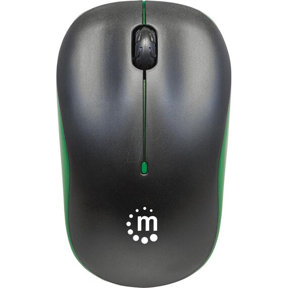 Manhattan Success Wireless Mouse, Black/Green, 1000dpi,  | 179393