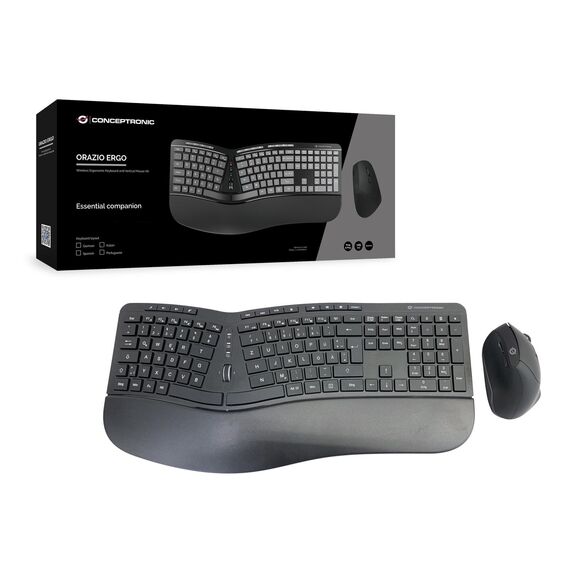 Conceptronic ORAZIO ERGO Wireless Ergonomic Keyboard | ORAZIO02DE