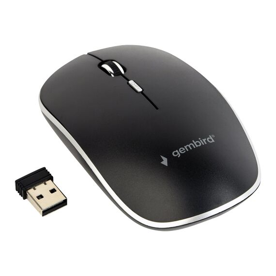 Gembird MUSW-4B-01 - Mouse - optical - 4 buttons - wireless - 2.4