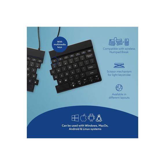 R-Go Ergonomic Keyboard Split break - Keyboard - wi | RGOSBUSWLBL