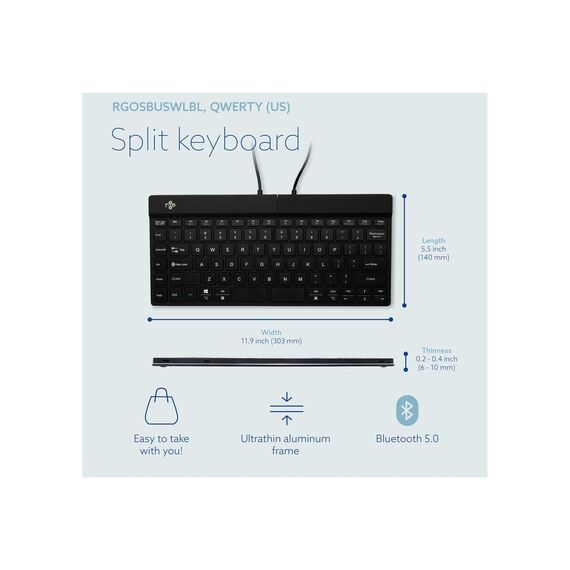 R-Go Ergonomic Keyboard Split break - Keyboard - wi | RGOSBUSWLBL