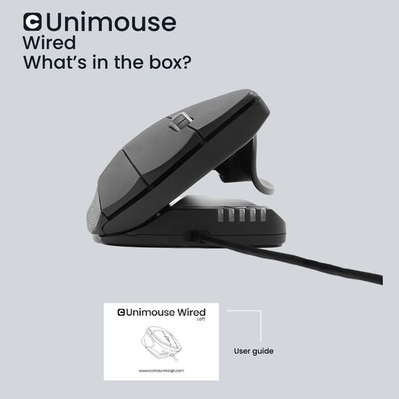 Contour Unimouse - Vertical mouse - ergonomic - rig | CDUMBK21001