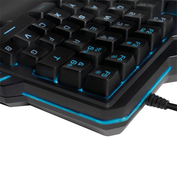 LogiLink Illuminated one-hand gaming - Keyboard - backli | ID0181