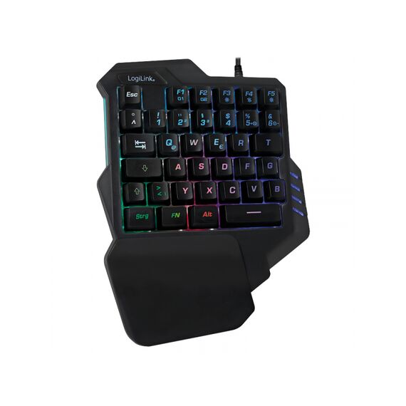 LogiLink Illuminated one-hand gaming - Keyboard - backli | ID0181