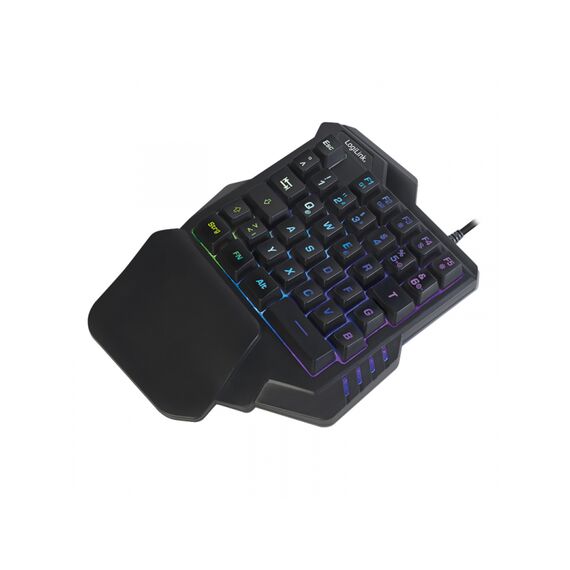 LogiLink Illuminated one-hand gaming - Keyboard - backli | ID0181