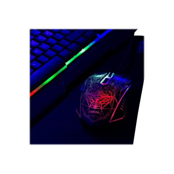 LogiLink Gaming Combination Set - Keyboard, mouse and mo | ID0185