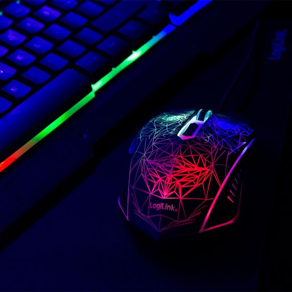 LogiLink Gaming Combination Set - Keyboard, mouse and mo | ID0185