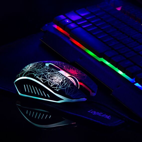 LogiLink Gaming Combination Set - Keyboard, mouse and mo | ID0185