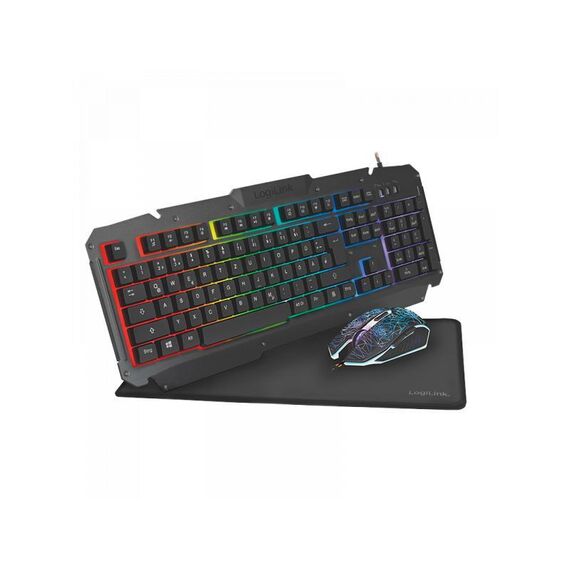 LogiLink Gaming Combination Set - Keyboard, mouse and mo | ID0185