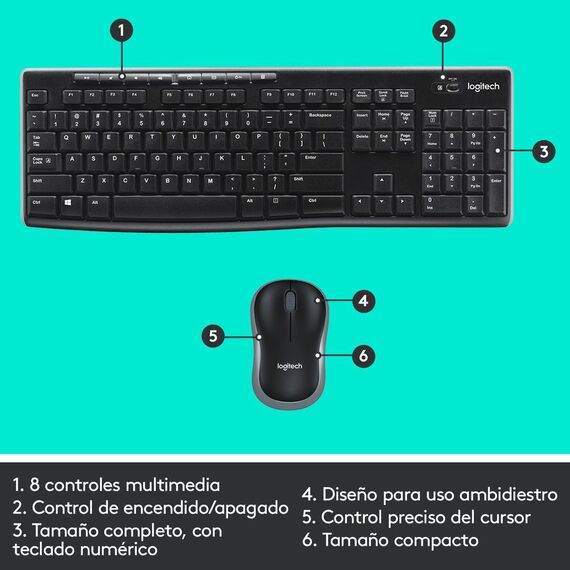 Logitech MK270 Wireless Combo - Keyboard and mouse s | 920-004513
