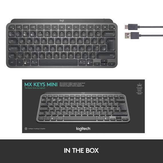Logitech MX Keys Mini - Keyboard - backlit - Bluetoo | 920-010479