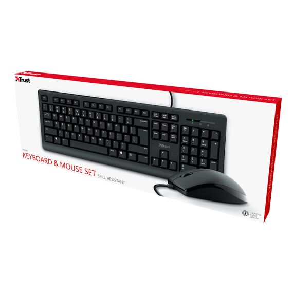 Trust Primo - Keyboard and mouse set - USB - QWERTZ - Ger | 23973