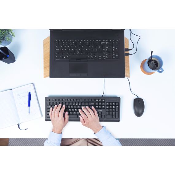 Trust Primo - Keyboard and mouse set - USB - QWERTZ - Ger | 23973