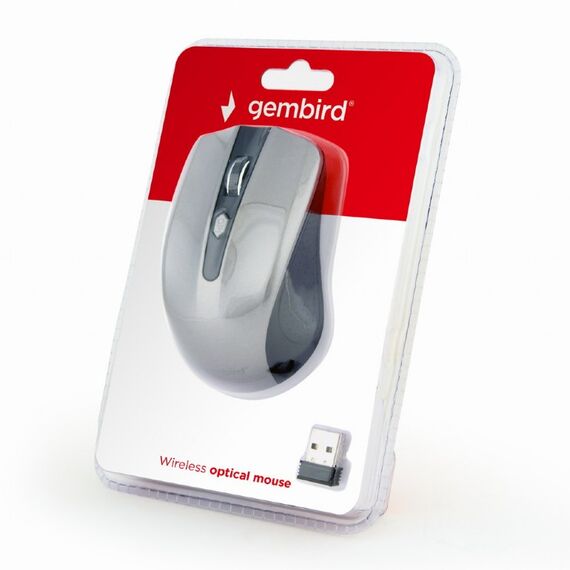 Gembird MUSW-4B-04-BG - Mouse - optical - 4 buttons - wireless -