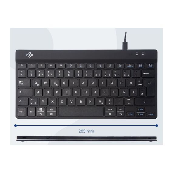 R-Go Ergonomic Keyboard Compact break - Keyboard -  | RGOCODEWDBL