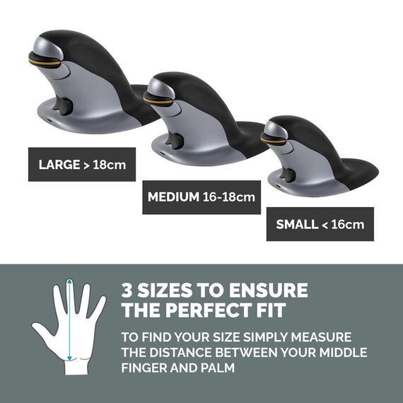 Fellowes Penguin Small - Vertical mouse - right and lef | 9894901