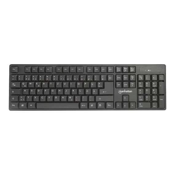 Manhattan - Keyboard and mouse set - wireless - 2.4 GHz  | 179492