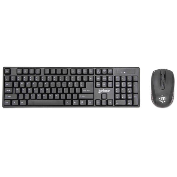 Manhattan - Keyboard and mouse set - wireless - 2.4 GHz  | 179492