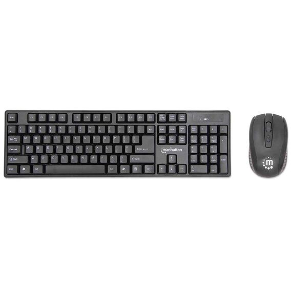 Manhattan - Keyboard and mouse set - wireless - 2.4 GHz  | 179492