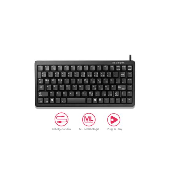 CHERRY Compact-Keyboard G84-4100 - Keyboard - P | G84-4100LCMDE-2