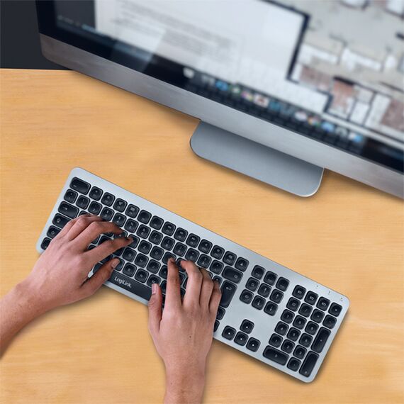 LogiLink - Keyboard - wireless - Bluetooth 4.2 - QWERTZ  | ID0206