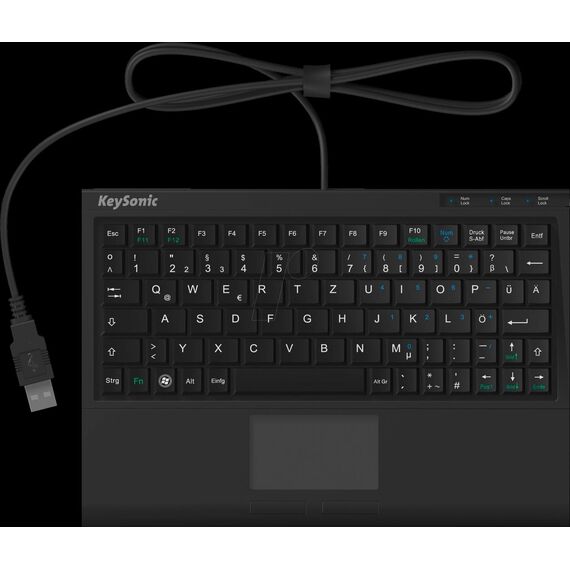 KeySonic ACK-3410 / Mini / Straight / USB / Membr | ACK-3410 (DE)