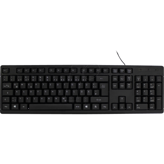 Inter-Tech K-118 - Keyboard - USB - QWERTZ - retail | 88884095