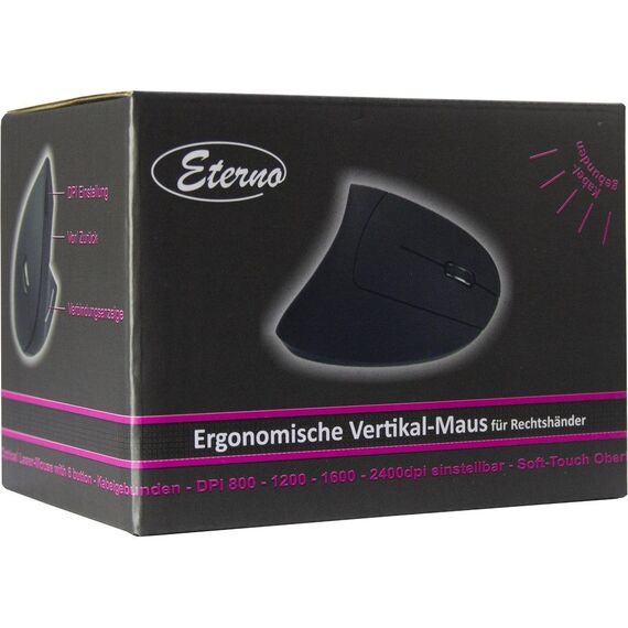Inter-Tech Eterno KM-206WR - Vertical - vertical mouse | 88884103